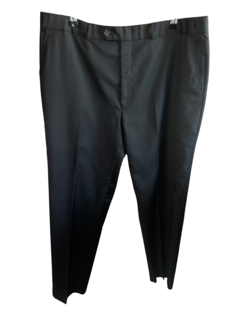 Ralph Lauren Black Dress Pants with Blue Patterned Lining Size 38W X 32L Preppy